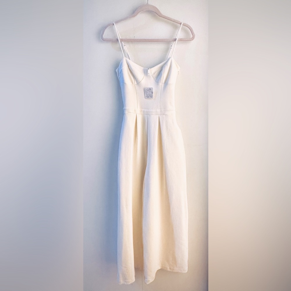 Free People “Ava” Jumpsuit • Ivory • XS • NWT
